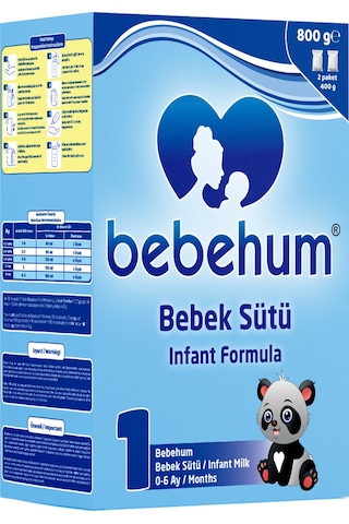 Bebehum 1 Bebek Sütü 800 Gr 0-6 Ay