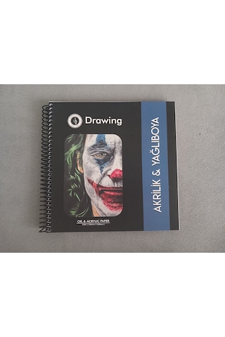 Akrilik Ve Yağlı Boya Resim Defteri 20x20 Cm 24 Yaprak 250 Gr Dokulu Kağıt