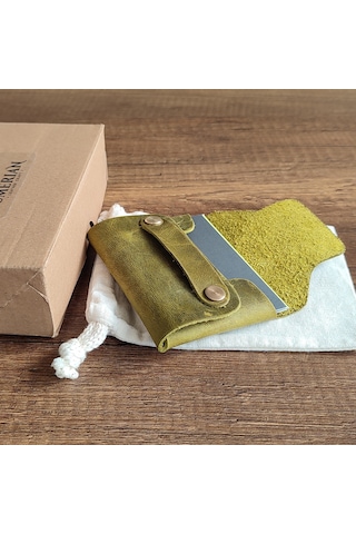 Sumerian Leather Craft Minimalist Deri Kartlık