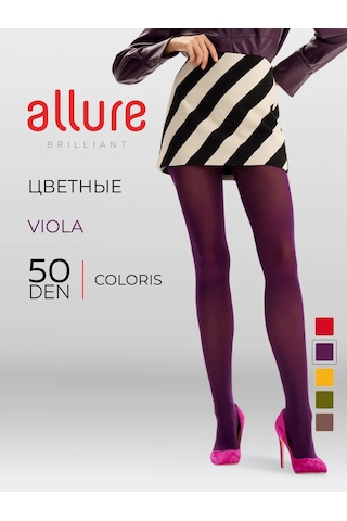 Allure Coloris Mikrofiber 50 Denye Renkli Naylon Çoraplar 149631711 Violet