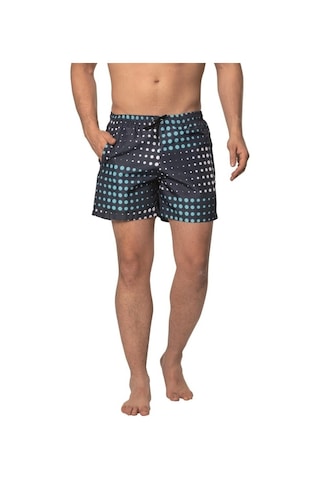 Crozwise Yuvarlak Desenli - Erkek Lacivert Deniz Şortu - 3148-01