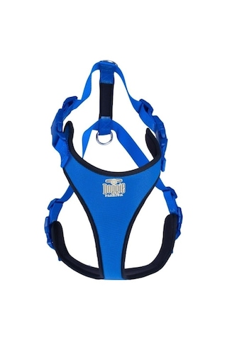 Doggie Havalı Ped Dokuma Göğüs Tasması Royal Blue 2 x 55-65 CM Mavi