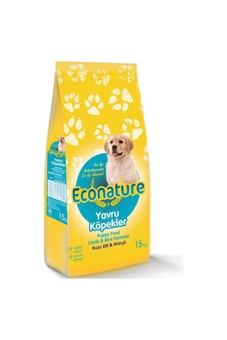 Econature Kuzu Etli Yavru Köpek Maması 15 KG