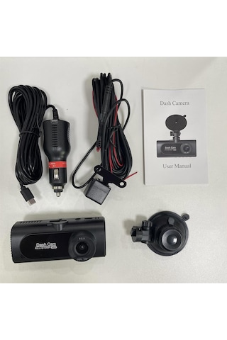 Cr50 3 Kameralı Araç İçi Kamera Seti 2.0 İnç Ips Ekran, Full Hd 1080p Ön / Kabin / Arka Kamera, Park Modu, G-sensör & Gece Görüş Destekli Dash Cam
