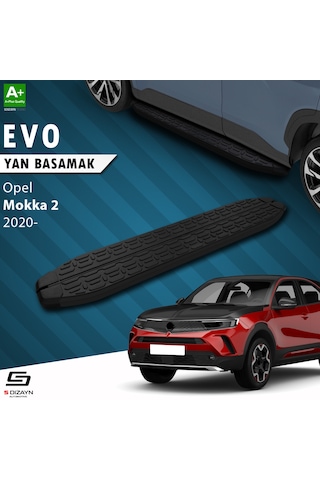 S-dizayn Opel Mokka 2 Evo Siyah Yan Basamak 173 Cm 2020 Üzeri