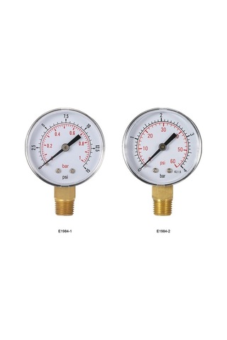 Besthome1 50mm Su Basınç Göstergesi - 0-15psi / 0-1bar, 1/4 Npt, Havuz Filtre Basınç Ölçer