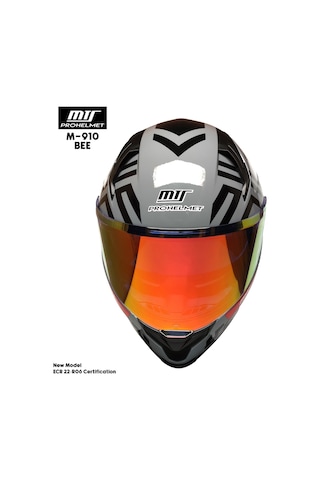 Mts M-910 Bee Kapalı Motosiklet Kaskı Gri