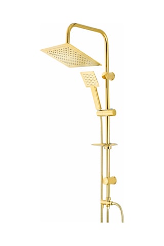 Kare Gold Duş Seti A Altın