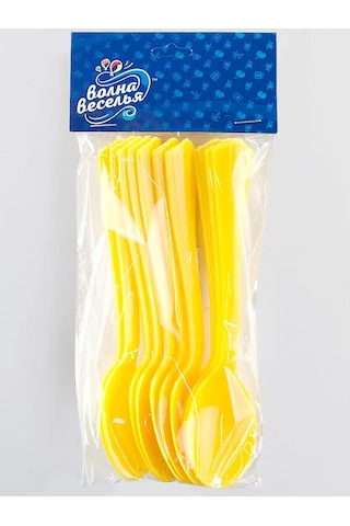 Riota Tek Kullanımlık Plastik Çatal Bıçak Takımı Kaşık 16 Cm 10 Adet 169673942 100 adet