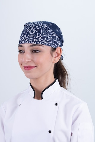 Chef Bone Kep Aşçı Şef Şapkası Şal Desen Bandana Çok Renkli