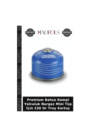 Premium Bahçe Kampi Yolculuk Nurgaz Mini Tüp İçin 230 Gr Troy Kartuş Belirtilmemiş