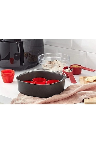 Philips Uyumlu Airfryer Bakingmaster Kit Xxl Izgara Seti Hd9952/00 A