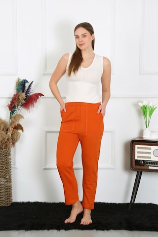 Akbeniz Kadın Pamuk Cepli 3 İplik Alt Eşofman Kremit 27510-kremit Kiremit