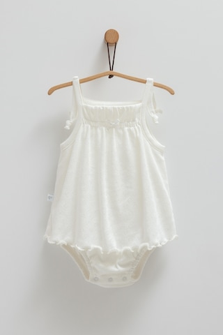 Kız Bebek 2'li Jile Ekru Askılı Şortlu-1294 Ekru