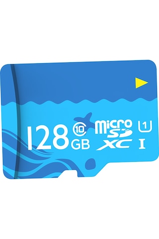 Monyee Netac P500 128gb Mikro Sd Kart - Uhs-1 Class10, 80mb/s Hızlı Okuma, Kameralar, Araç Kaydediciler İçin Dayanıklı Hafıza Kartı Deniz Mavisi