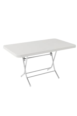 Katlanır Plastik Masa 70x120 Beyaz