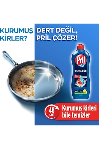 Pril Cold Power Yağ Çözme Etkili Limon Kokulu Sıvı Bulaşık Deterjanı 675 G, Limon Kokulu 675gr
