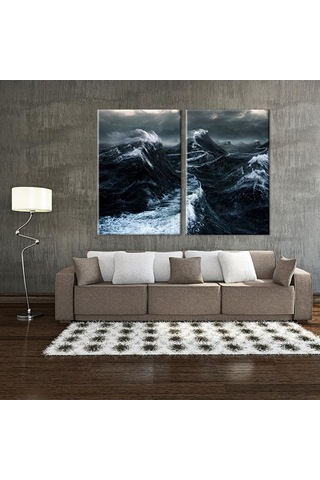 Fırtına Kanvas Tablo 100x90cm
