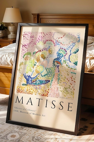 Henri Matisse Zeytin Ağaçları Çerçeveli Tablo - Eklektik Tarz Duvar Dekoru