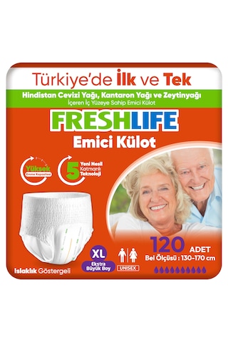 Freshlife Emici Külot Hasta Bezi XL 4 x 30'lu