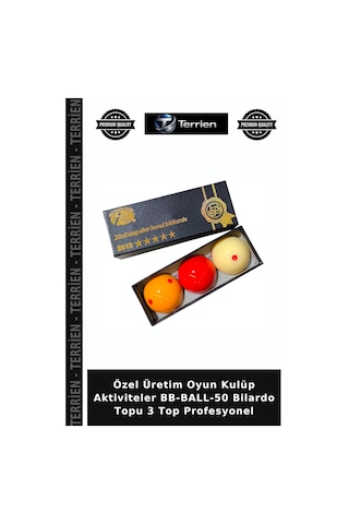 Özel Üretim Oyun Kulüp Aktiviteler Bb-ball-50 Bilardo Topu 3 Top Profesyonel