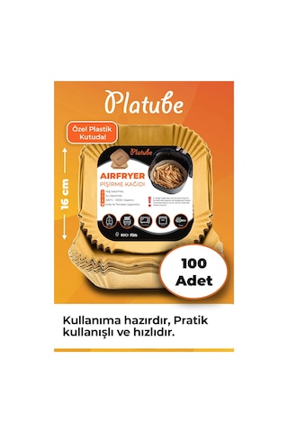 Pisirme Kagidi 100 Adet Airfryer Yagli Kagit Xiaomi Philips Air Fryer Tüm Markalara Uyumlu