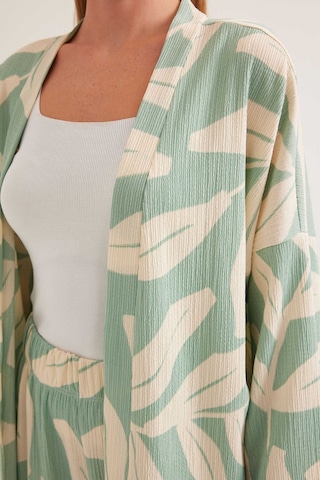 Gabria Desenli Kimono Takım Mint