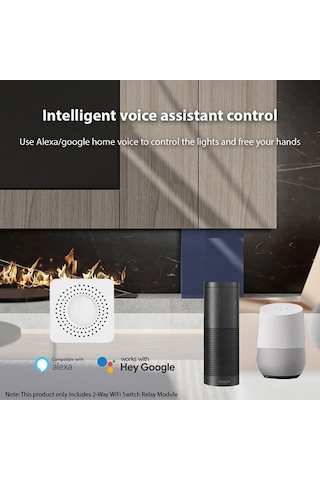 Fortunelane 16a Tuya Wifi Akıllı Kablolu Anahtar, İki Yollu Kontrol, Uzaktan Kumanda, 2.4ghz, Tekli Paket Tuya Wifi Tuya Wifi