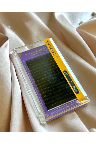 Premium Profesyonel İpek Kirpik D Kıvrım 0.07 Kalınlık 10mm