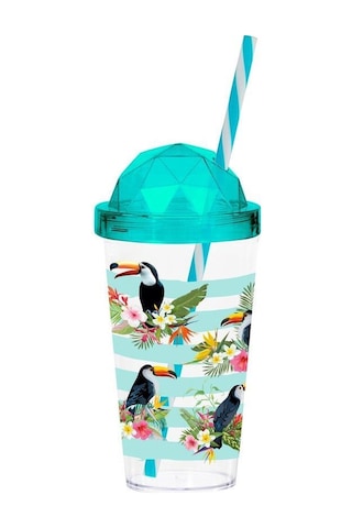 Herevin Elmas Kapak Desenli Pipetli Bardak 660Cc-tropical