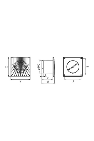Bosch F1300 W 100 Duvar Tipi Aksiyal Fan