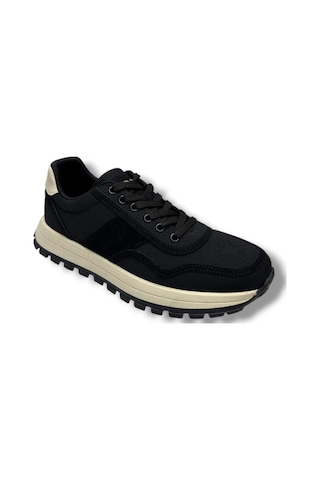 Ryt 26ym Med-26 Keten Anatomik Taban Erkek Sneaker Siyah Bej