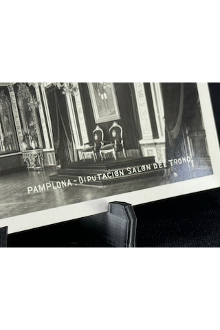 İspanya Vintage Kartpostal Pamplona Diputación Salon Del Trono / Taht Salonu