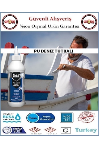 Selsil Pu Deniz Tutkalı 500gr - Suya Dayanıklı - Poliüretan - Şeffaf