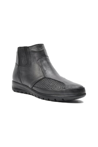 Voyager 7690 Kadın Deri Comfort Bot Siyah