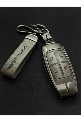 Autoparadise Genesis Akıllı Anahtar Kılıfı. 4 Düğmeli Koyu Gri 250782312