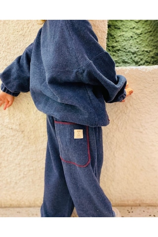 Noble Kids Erkek Çocuk Tasarım Kaşe Takım Lacivert