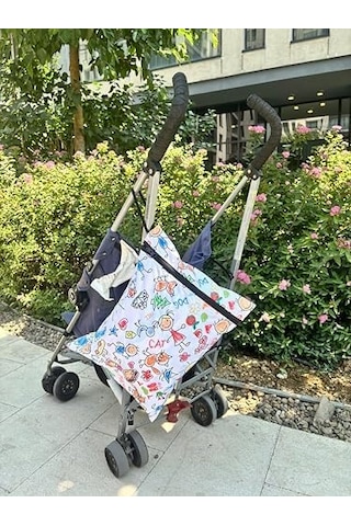 Yorni 2 Adet Family Su Geçirmez Bebek Kirli Bez Kıyafet Islak Mayo Çantası Torbası 30x35 Cm