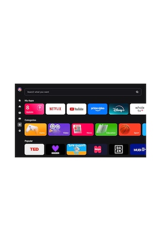 Sagatronic 906096049 UHD Smart Android Whale 55" LED TV
