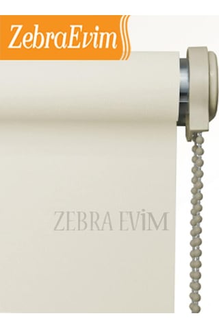 Zebraevim Etek Dilim Hediyeli Ekru Stor Perde