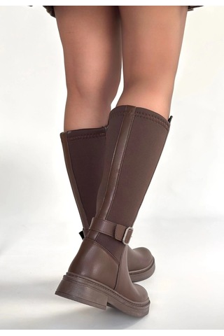 Biçomi Zinda Kahverengi Cilt Çizme Çok Renkli