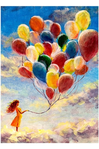 Blue Focus 1000 Parça Puzzle - Uçan Balonlar Flying Balloons Bf473