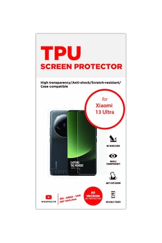 Xiaomi Uyumlu 13 Ultra Full Kaplama Ön Arka Ve Yan 360 Derece Kaplama Tpu Film