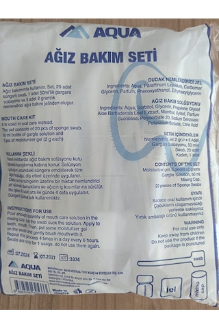 Aqua Ağız Bakım Seti 50 ML