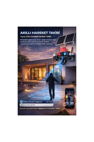 Çift Panel Güvenlik Kamerası