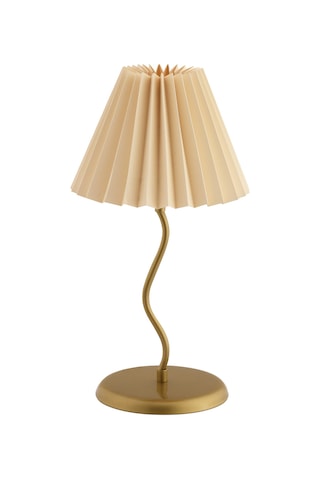 Modern Tasarım Zigzag Umbrella Abajur Masa Lambası Eskitme Gold Gold