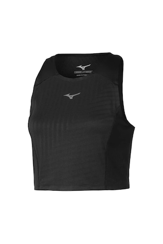 Mizuno Tech Light Crop Top Kadın Tişört Siyah Çok Renkli