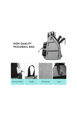 Pickleball Sırt Çantası Ayarlanabilir Sling Çanta Pickleball,çok Renkli Diğer Çok Renkli