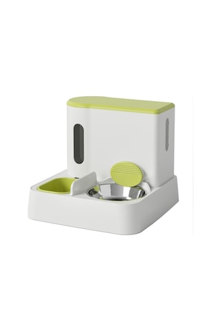 Kedi Köpek Mama Ve Su Kabı Paslanmaz Çelik Kase Otomatik Su Denge Akıcı Mama Besleme Kolay Temizlik