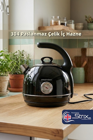 Premier Prk 1215C Retro 1.5 L Su Isıtıcısı Kettle